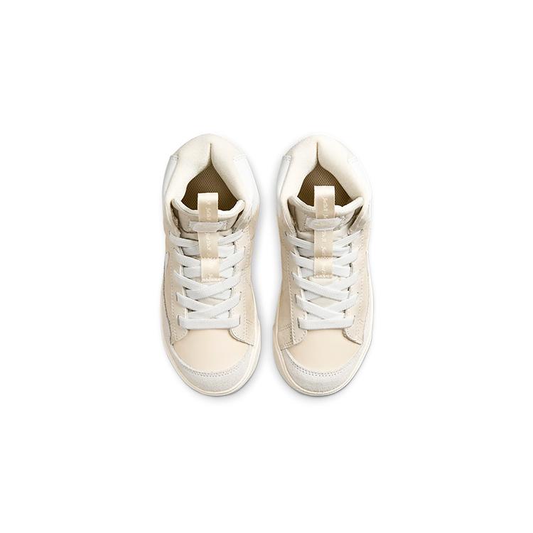 Nike Blazer '77 SE D Mid Top Kids' Skateboarding Shoes Beige Children Aged 3 7 Years Old DQ6085-100