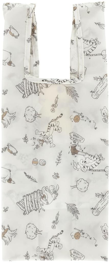 Skater Foldable Eco Disney Winnie the Pooh KFB1 Bag, Pocketable, Vertical, Design,