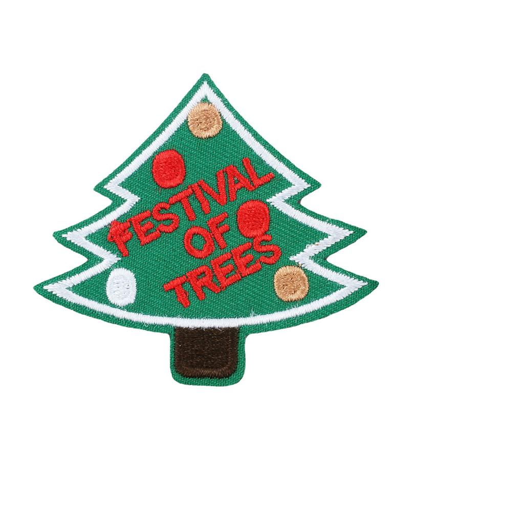New Christmas Series Combination Embroidery Cloth Sticker Santa Crystal Ball Embroidery Cloth Sticker Voltage Ironing