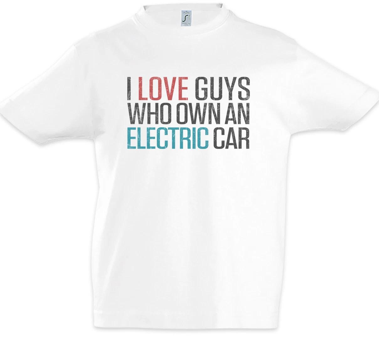 I Love Guys Who Own An Electric Car Kids Boys kids boys T-Shirt BEV Vehicle Green Fun Cars 150