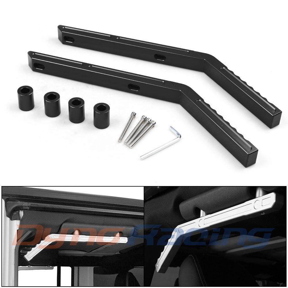 Steel Grab Handle for 07-20 Jeep Wrangler JK/ JKU - Front / Black