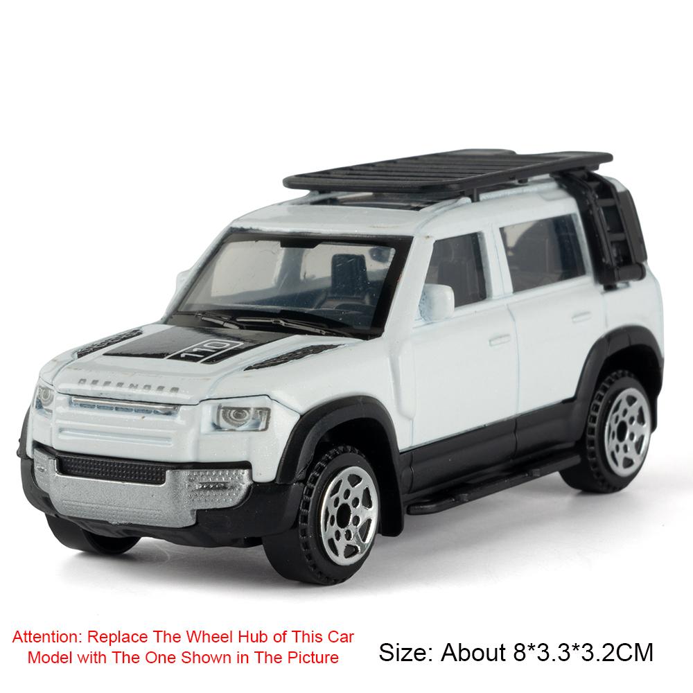 1:64 Land Rover Defender 110 Car Model Toy Alloy Diecast Shock Absorption Miniature Vehicles Models Boy Gifts Collection