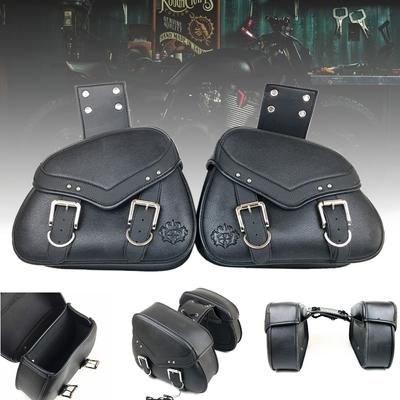 Hochwertige Universal-Satteltasche aus PU-Leder für Motorräder, seitliche Werkzeugtaschen, Satteltaschen, Aufbewahrungstasche für Werkzeug