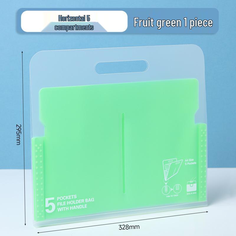 A4 Transparent Accordion Document Storage Bag