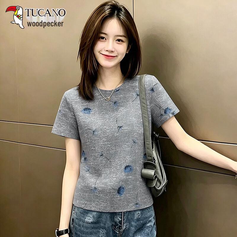 TUCANO Women s Printed Ice Silk Short Sleeve T-Shirt XL