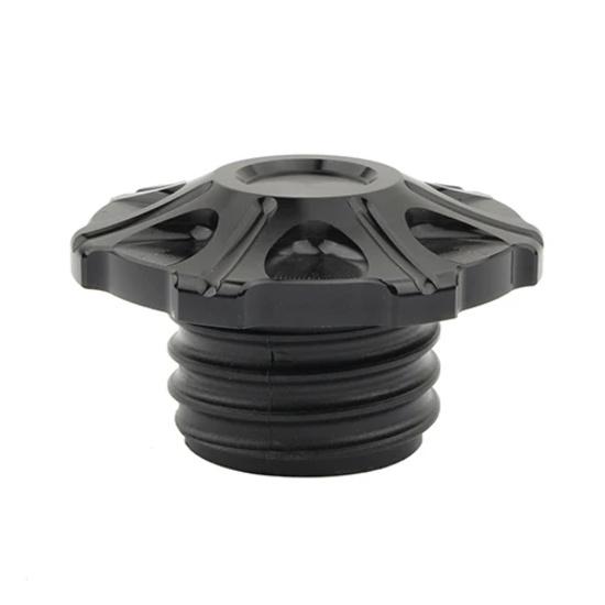 Gas Cap Vented Cross Fuel Tank Cap For Harley Touring Road King Street Glide Sportster 883 Dyna Softail 96-2020 Motorcycle Black