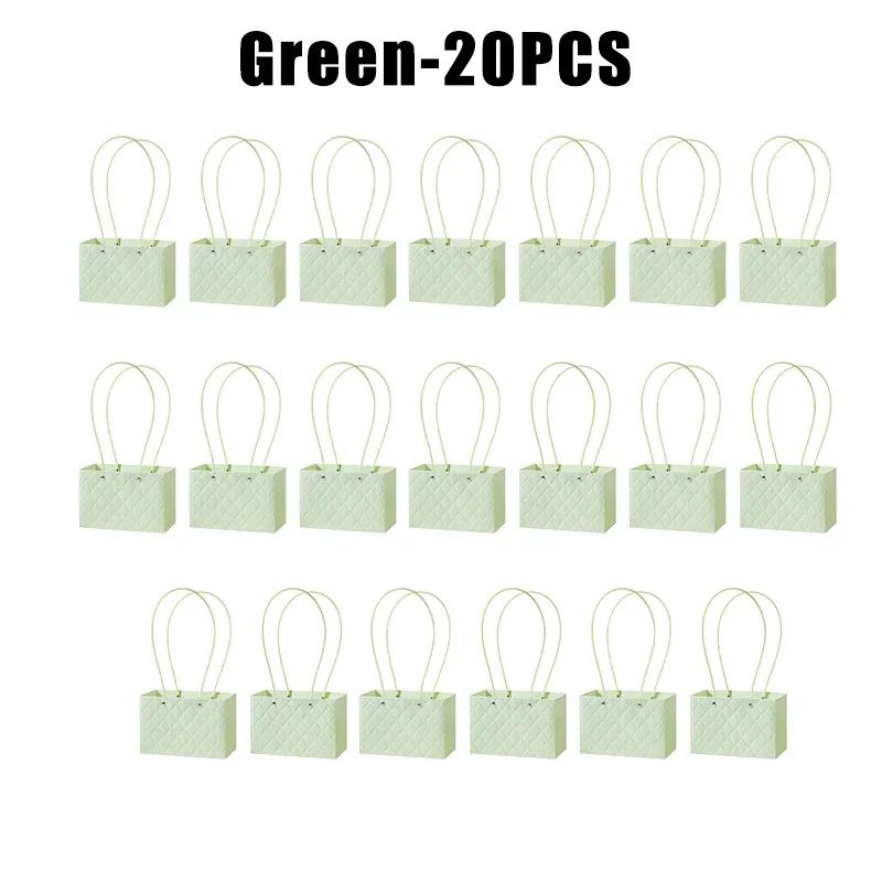 Flower Gift Bags Paper Bouquet Bags Rectangle Flower Box for Arrangements Bouquet Box with Handles Florist Supplies for Wedding