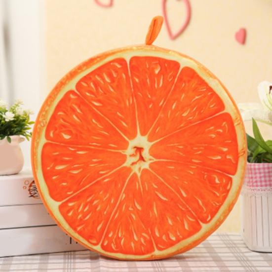 Подушка-кидок зі скибочками фруктів Кругла кавун ківі апельсин Подушка 3D-друк Весела фруктова декоративна подушка Накладка на сидіння для дивана стільця підлоги