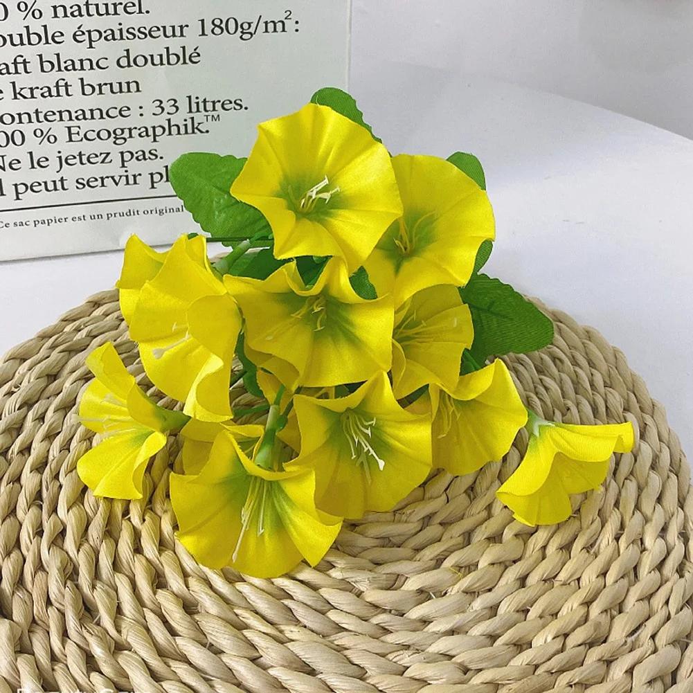 Artificial Flowers Background Fake Flower Morning Glory Christmas Decorations For Home Decor Garden Wedding Decoration 35cm