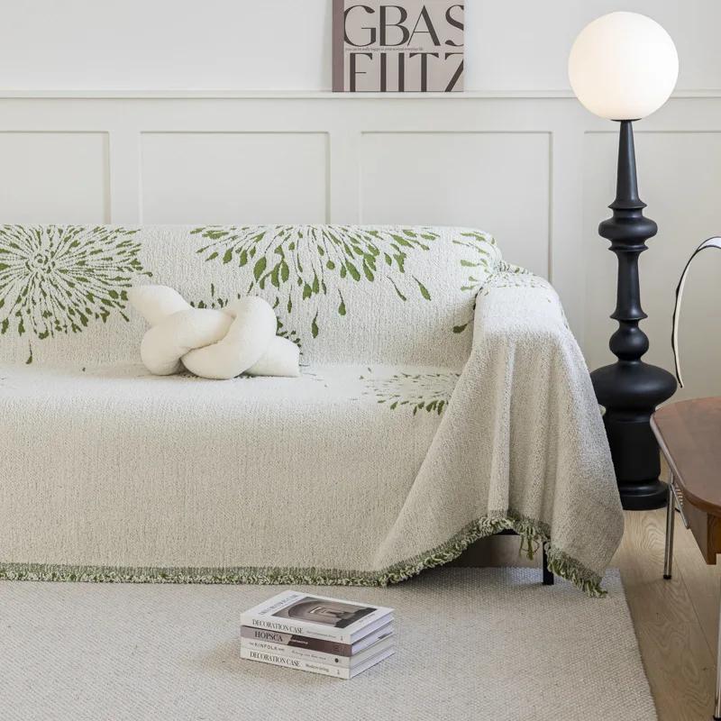 Fireworks Jacquard Sofa Towel Cover Cloth Universal Cover Thickened Full Cover Cushion Living Room All-season Universal Blanket