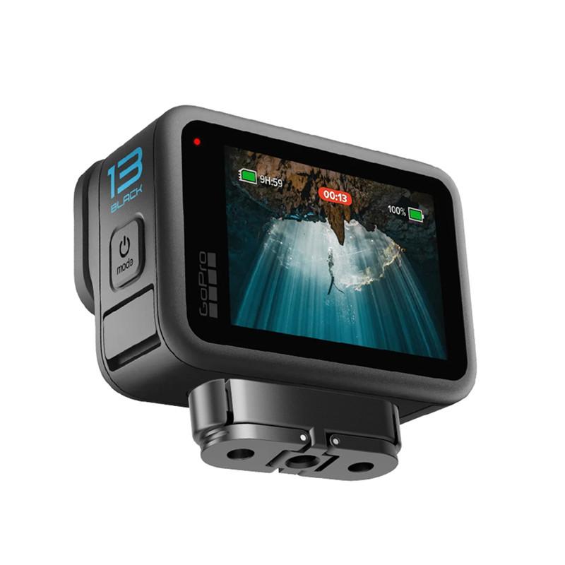 Magnetische Schnellwechselbasis aus Metall für GoPro 13, schwarzer Adapterhalter, Halterung für Sportkameras, kompatibel mit GoPro Hero 13 Kamerazubehör