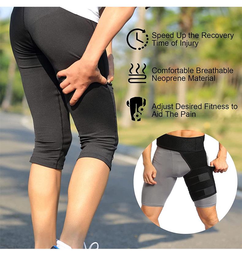 Unisex Cross-Border Fitness Leg Protectors: Muscle Strain Prevention, Hip Support, Thigh Compression & Weightlifting Gear.