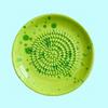 Ceramic Grater Bowl, Manual Ginger Garlic Mincer with Ink Splash Pattern, Pepper Grinding Plate for Wasabi Daikon, Dishwasher Safe Kitchen Essential