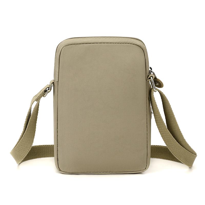 Lightweight Small Bag Large Capacity Multi-Layer Commuter Mobile Phone Bag Nylon Coin Purse
