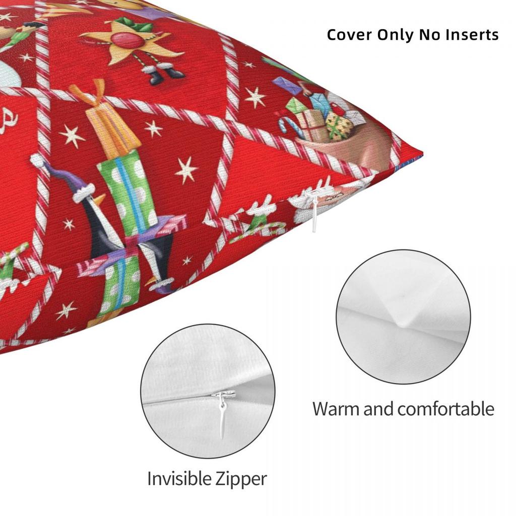 Pillow Cover Christmas Pattern Cushion Cover Kawaii Pillow Case For Sofa Home Decorative Pillowcases
