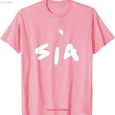 Sia Logolu Tişört  vintage Yıkanmış tasarımcı kıyafetleri Yumuşak Çok Yönlü Hafif homme Şık sokak modası Nefes Alabilir Günlük