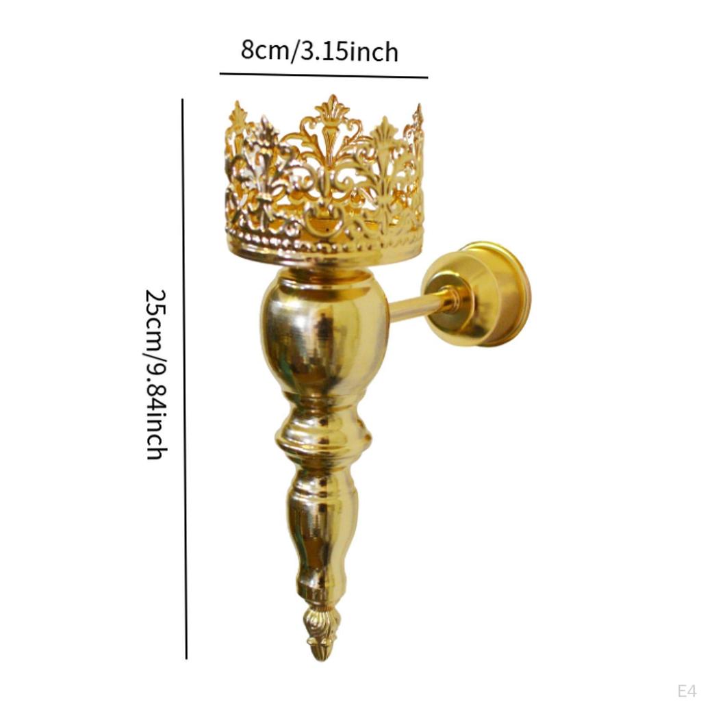 Iron Wall Candle Holder for Living Room And Fireplace