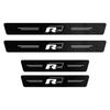 Auto Door Sill Carbon Fiber Car Sticker Protector Strip Waterproof Protect Film For VW GTI Polo Golf GTI Passat Tiguan Hub Cap