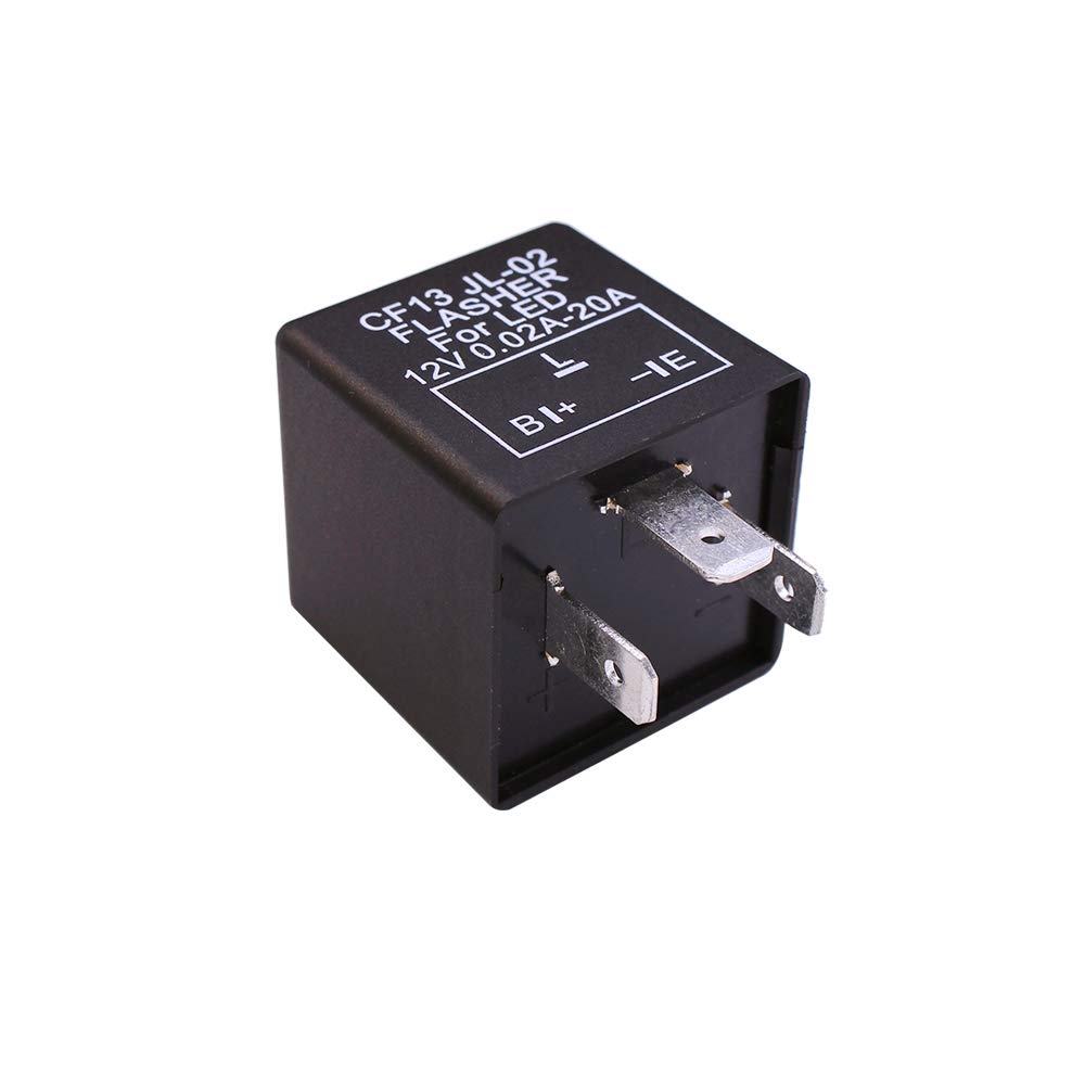 HUIQIAODS IC Turn Signal Relay for Motorcycles and Cars, Compatible