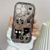 LZ12 Cat Cute Cartoon Clear Soft Wave Phone Cases for iPhone 15 13 Pro Max 12 Mini 14 8 Plus XS Max XR 6 Protection Back Cover