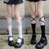 Belted Socks, Crossed Calf Socks, Binding Leg Socks, Trendy Combination, Mid-calf Socks, Children's Summer Cotton Socks