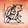 1pc Metal Pig Wall Art, Cute Animal Statue for Kids Room Garden Fence, Rustproof Iron Sculpture, Easter Children's Day Gift for Home Decor Lovers
