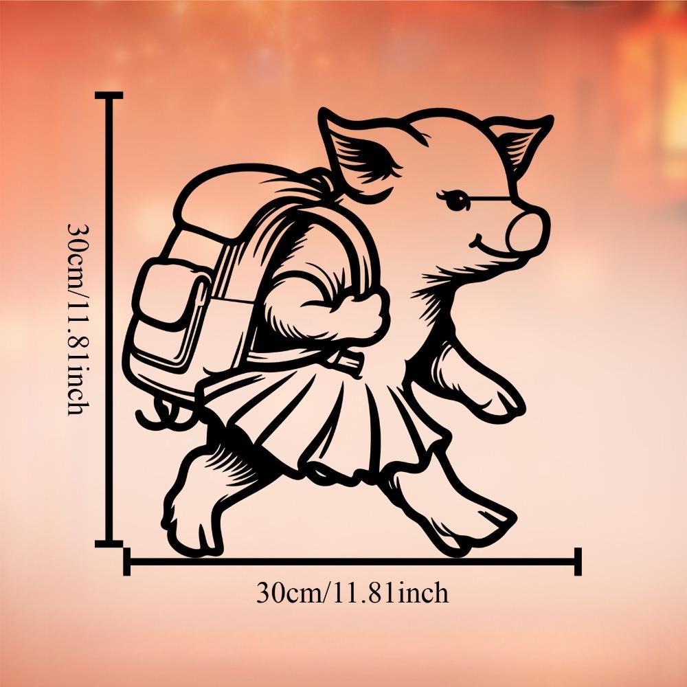 

1pc Metal Pig Wall Art, Cute Animal Statue for Kids Room Garden Fence, Rustproof Iron Sculpture, Easter Children s Day Gift for Home Decor Lovers 12in