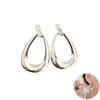 Stud Earrings Jewelry Elegant Geometric Waterdrop Earrings for Women Lightweight Statement Jewelry with Hollow Metal Studs