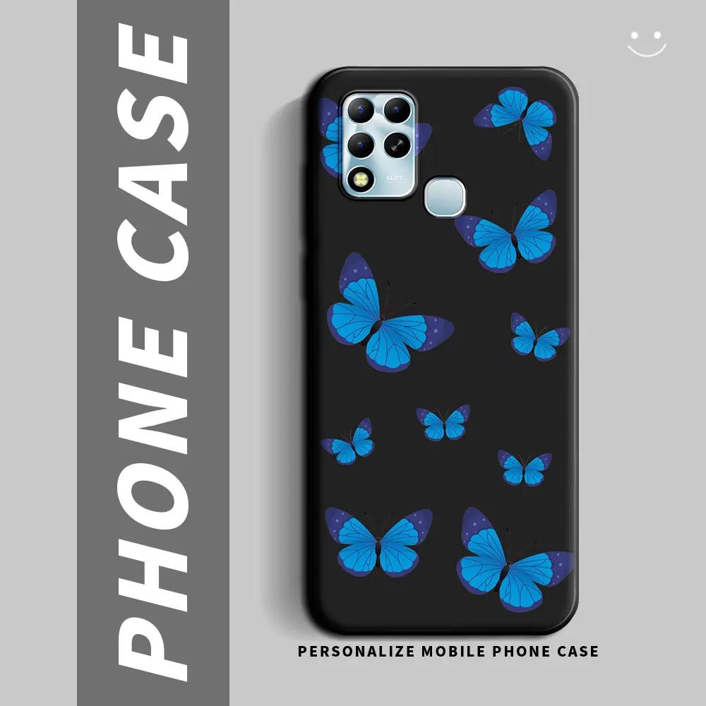 

For Infinix Hot 11 G37 Hot 11 2022 Case Cartoon Panda Flower Shockproof Silicone Soft Phone Case For Infinix Hot 11 11S Fundas Infinix Hot 11S