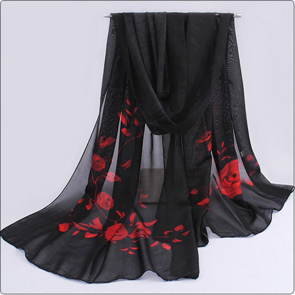 Summer Chiffon Scarf Butterflies Scarves Women'S Scarf Long Shawl Spring Chiffon Infinity Scarf Foulard Hijab Scarf 160*50Cm