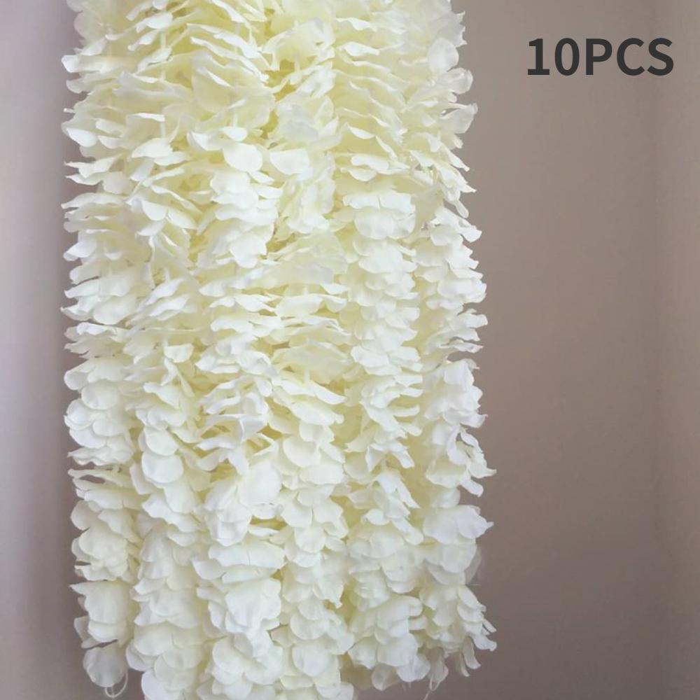 

20 шт./10 шт. Искусственная шелковая гирлянда из цветов глицинии, поддельная подвесная глициния, растение, лиана для садовой вечеринки, свадьбы, домашнего декора