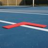 Tennis Bodenmarkierung Leicht zu bewegen Markierungsmatte Helle Farbe Flach Training für