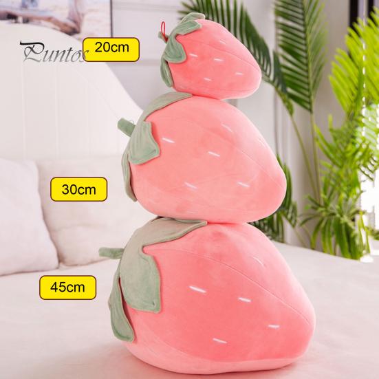 Pernă de pluș cu căpșuni pentru copii Jucărie super moale umplută cu fructe Pernă drăguță scaun lavabilă Cadou de Crăciun pentru copii Profesori Prieteni