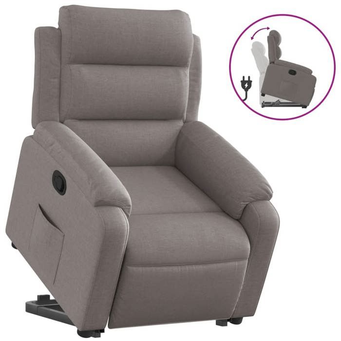 VidaXL Fauteuil Inclinable, Chaise de Relaxation avec Dossier, Siège avec Accoudoirs, Fauteuil TV de Salon Salle de Séjour, 3204988