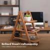 Tabletop Storage Rack Sturdy Display Shelf with Three Tiers Multifunctional