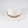 New Carnival Party Festival Handmade Strapped Cowboy Hat Top Hat Woolen Jazz Hat