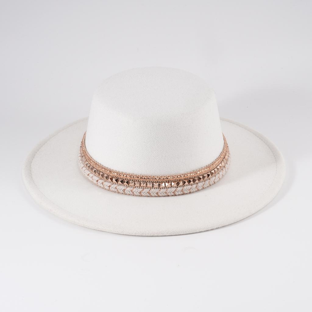 New Carnival Party Festival Handmade Strapped Cowboy Hat Top Hat Woolen Jazz Hat
