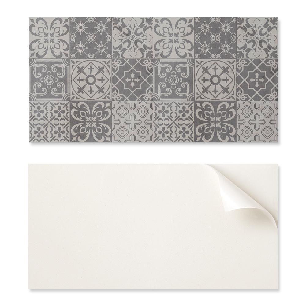 Panel Samoprzylepny Z Nadrukiem - Idealny Do Kuchni 120X60 Cm Wzory Kafli W Układzie 3X3