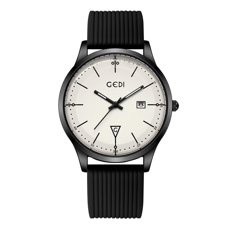 Men S Simple Silicone Watch High Value Calendar Student Watch Niche High-End Waterproof Quartz Watch
