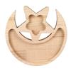 Moon Shaped Wooden Crystal Tray Star Shape Wood Crystal Holder Display Dish Lightweight Minimal Wooden Organizer Tray