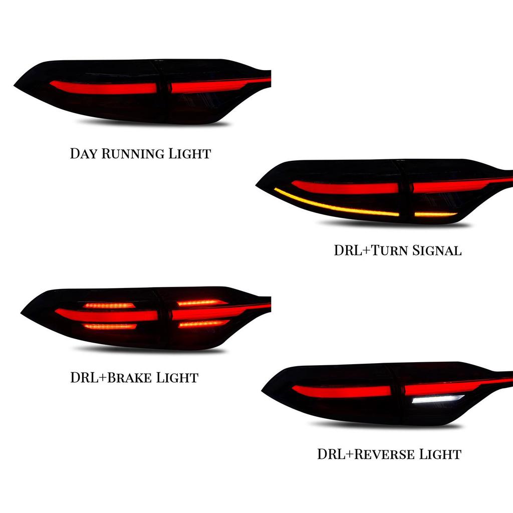 HCMOTIONZ RGB Tail Light Assembly for 2019-2024 Toyota Corolla with Porsche Design