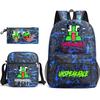 Zaino Inspeakable Set da 3 Pezzi, Zaino Studente di Grande Capacità con Borsa Pranzo e Astuccio, Resistente all'Acqua, Durevole