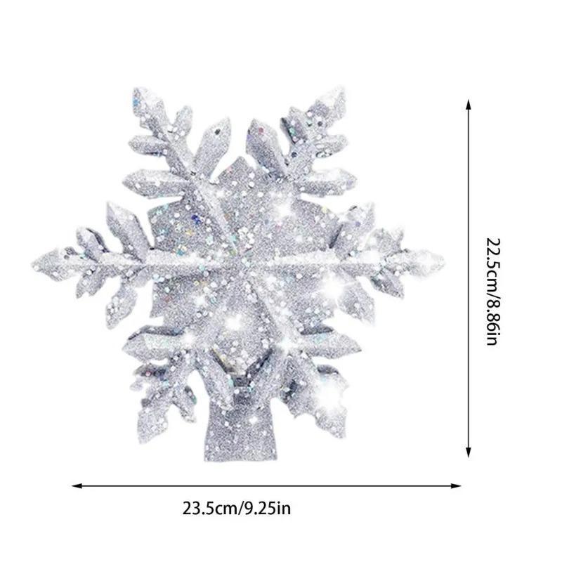 Rotating LED Snowflake Projector Tree Top 3D Sparkling Christmas Light Suitable for Ceiling Projection Holiday Tree Decoration