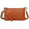 Genuine Leather Women's Crossbody Bag with Wrist Strap - Top Layer Cowhide Shoulder Bag