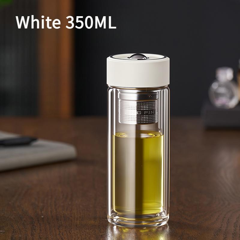 High Appearance Level Magnetic Tea Separation Cup  New Men's Office Double Glass Water Cup Magnetic Bomb Tea Cup