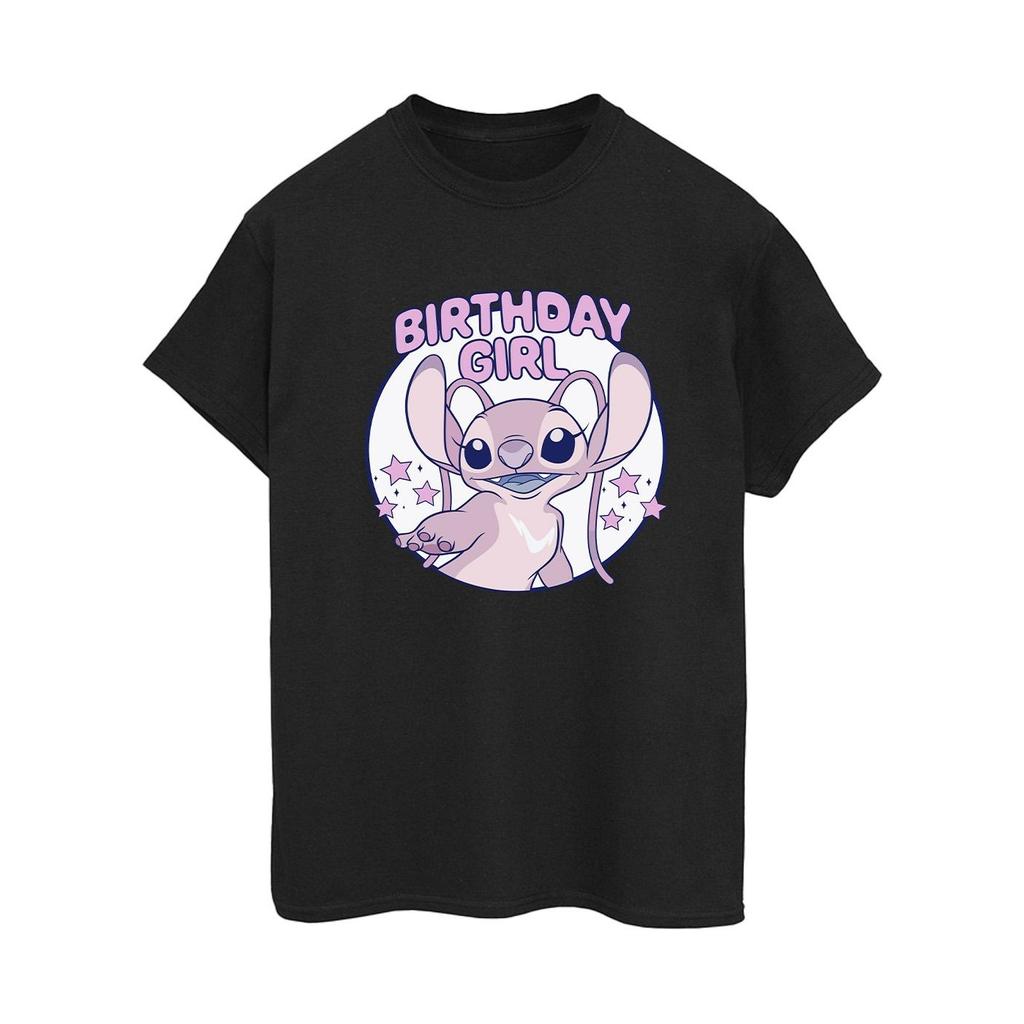 Lilo & Stitch Womens/Ladies Birthday Girl Cotton Boyfriend T-Shirt