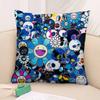 T-T-Takashis-M-M-Murakamies Art Pillow Case Square Double‑Sided Print Cushion Case For Sofa Home Bedchamber Decor Gift