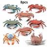 Crab Simulation Plastic Models Action Figures For Home Office Decoration Gift