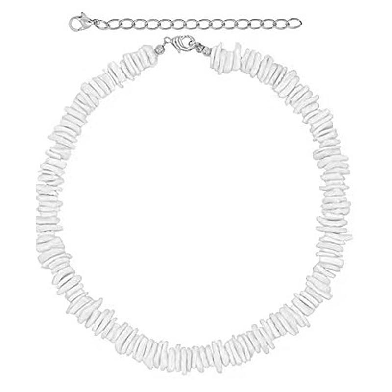 European & American Natural Crushed Shell Handmade Necklace - Irregular Design for a Unique Look