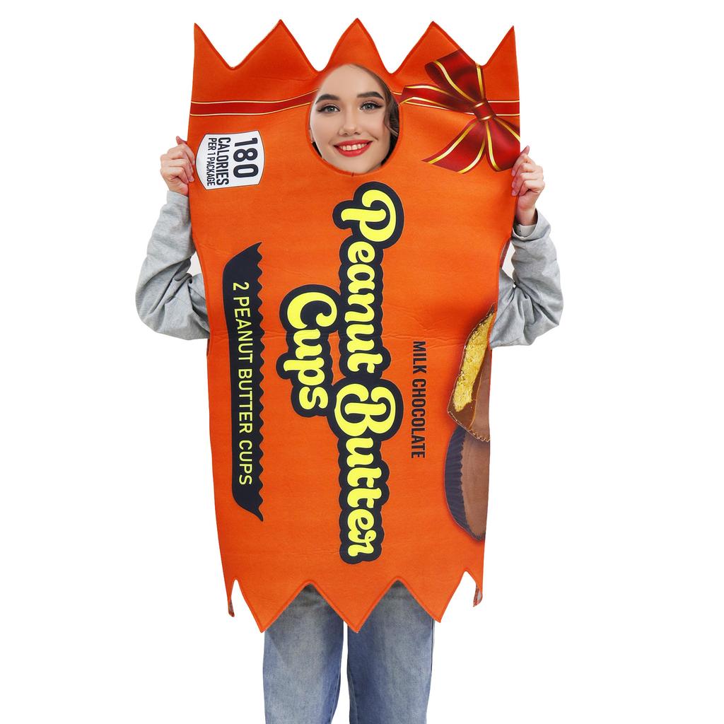 Halloween Party Cosplay Kostüm Ketchup Pommes Frites Anzug für Erwachsene Bühnenauftritt